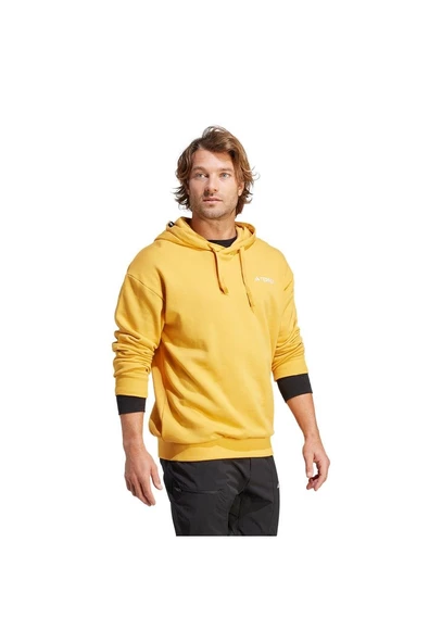 adidas Terrex Logo Erkek Sarı Sweatshirt (IB2705) - 4