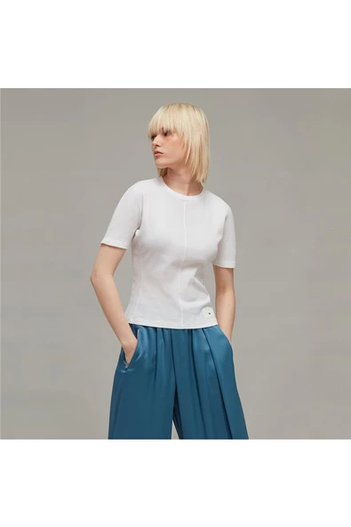 adidas FITTED SS TEE Kadın T-shirt HY1403 - 3