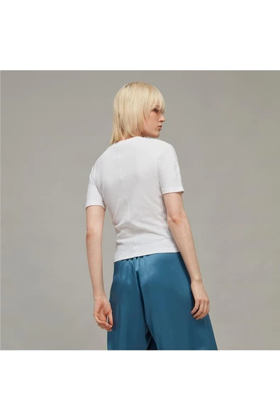 adidas FITTED SS TEE Kadın T-shirt HY1403 - 4