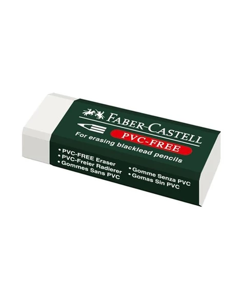 Faber Castel Küçük Silgi Beyaz PVC Free 3 lü 188538 - 2