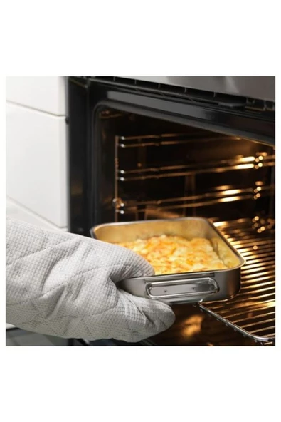 IKEA Koncıs Fırın Kabı Paslanmaz Çelik 26x20 Cm - Yemek Pasta Kek Pişirme - 2
