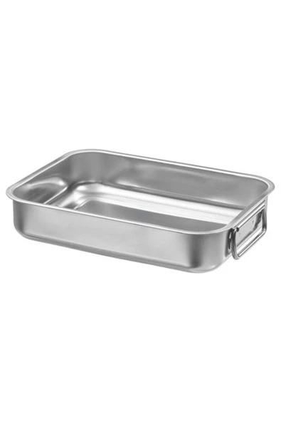 IKEA Koncıs Fırın Kabı Paslanmaz Çelik 26x20 Cm - Yemek Pasta Kek Pişirme