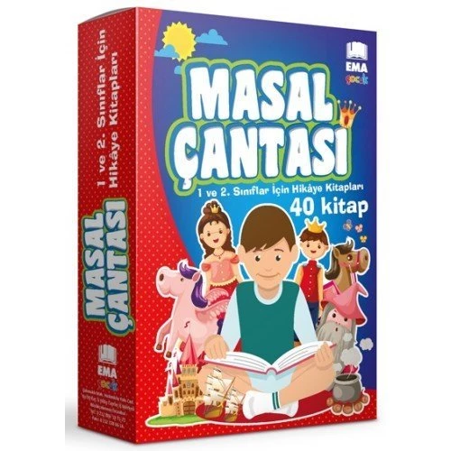 Ema 1. ve 2. Sınıflar İçin Masal Çantası 40 Kitap