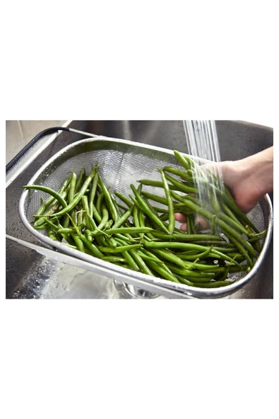 IKEA IDEALISK AYARLANABİLİR SÜZGEÇ 34x23 CM KULPLU - 5