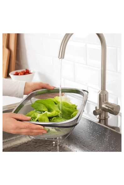 IKEA IDEALISK AYARLANABİLİR SÜZGEÇ 34x23 CM KULPLU