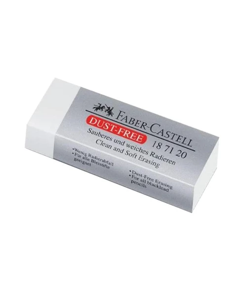 Faber Castell Dust Free Büyük Silgi Beyaz 3 lü 187120 - 2