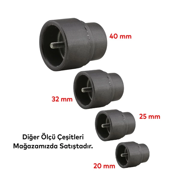 PVC PPRC Tesisat Boru Paftası 20 Lik mm Plastik Boru Kaynak Birleştirme Makinesi Paftası Yedeği 1/2 - 4