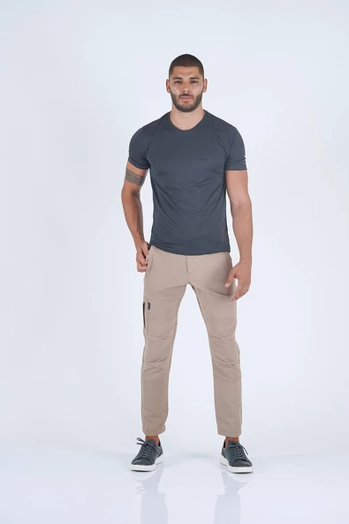 Combat Tactical Outdoor Tişört Günlük Sıfır Yaka Sporcu Erkek Tişörtü T-Shirf - 807 Ygm - 3