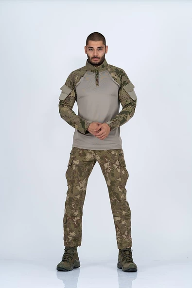 Bikatex Taktik Tişört Operasyon Tişörtü Uzun Kol T-Shirt - 402 - Resim 4