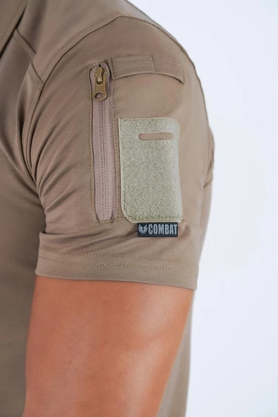 Combat Tactical Outdoor  Tişört Günlük Polo Yaka Tişörtü T-Shirf - 802 - Resim 4