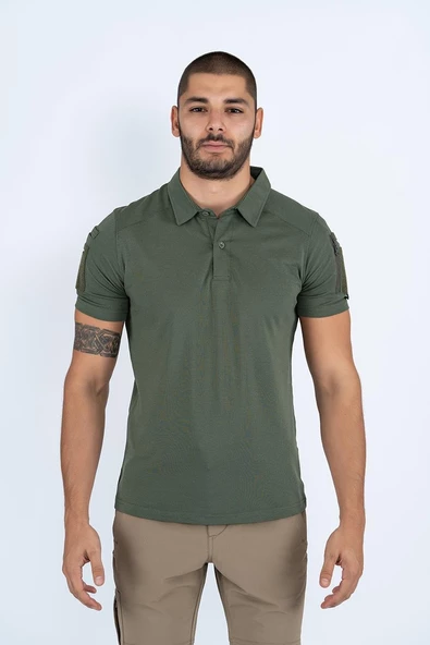 Combat Tactical Outdoor  Tişört Günlük Polo Yaka Tişörtü T-Shirf - 802 - 5