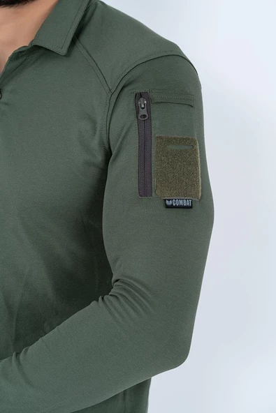 Combat Tactical Outdoor Taktik Tişört Lacost Polo Gömlek Yaka T-Shırt - 802 U.Kol Pıke - 8