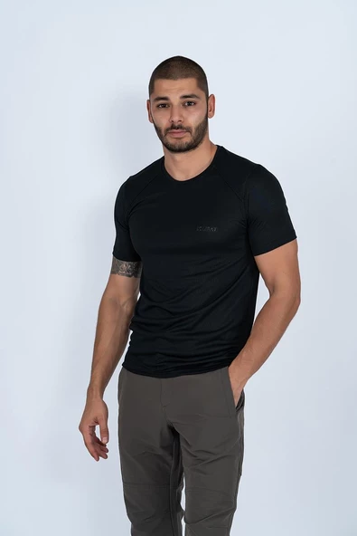 Combat Tactical Outdoor Tişört Günlük Sıfır Yaka Sporcu Erkek Tişörtü T-Shirf - 807 Ygm - 4