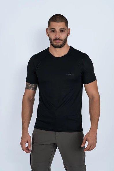 Combat Tactical Outdoor Tişört Günlük Sıfır Yaka Sporcu Erkek Tişörtü T-Shirf - 807 Ygm