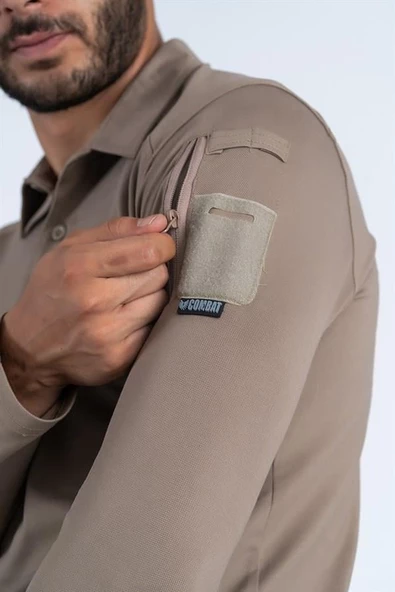 Combat Tactical Outdoor Taktik Tişört Lacost Polo Gömlek Yaka T-Shırt - 802 U.Kol Pıke - Resim 12