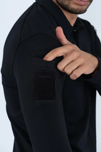 Combat Tactical Outdoor Taktik Tişört Lacost Polo Gömlek Yaka T-Shırt - 802 U.Kol Pıke - Resim 9