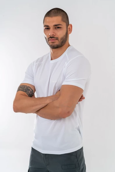 Combat Tactical Outdoor Tişört Günlük Sıfır Yaka Sporcu Erkek Tişörtü T-Shirf - 807 Ygm - 6