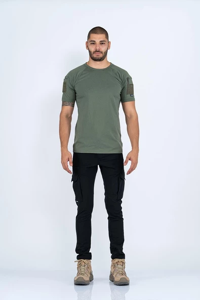 Combat Tactikal taktik tişört yuvarlak bisiklet yaka tişört outdoor T-shirt- 801 PİKE - Resim 9