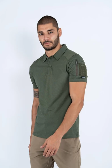 Combat Tactical Outdoor  Tişört Günlük Polo Yaka Tişörtü T-Shirf - 802 - 8