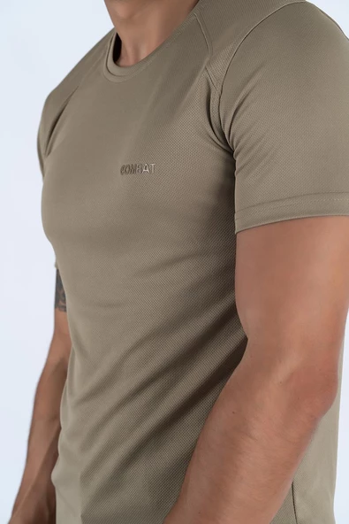 Combat Tactical Outdoor Tişört Günlük Sıfır Yaka Sporcu Erkek Tişörtü T-Shirf - 807 Ygm - Resim 3