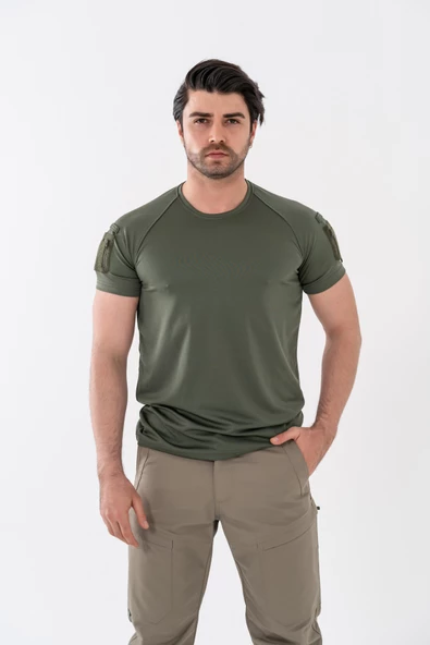 Bikatex Tactical Taktik Tişört Yuvarlak Bisiklet Yaka Tişört Outdoor T-Shirt - 801 - Resim 4