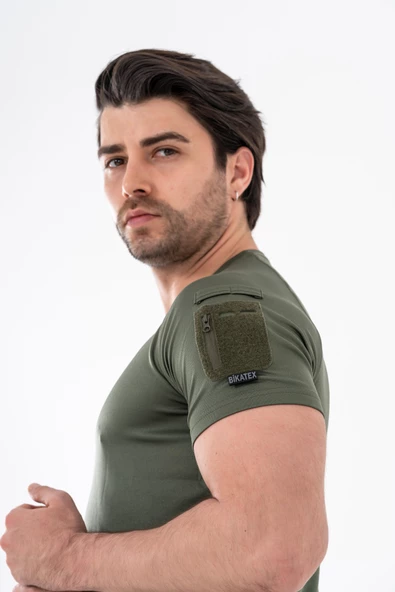 Bikatex Tactical Taktik Tişört Yuvarlak Bisiklet Yaka Tişört Outdoor T-Shirt - 801 - Resim 6