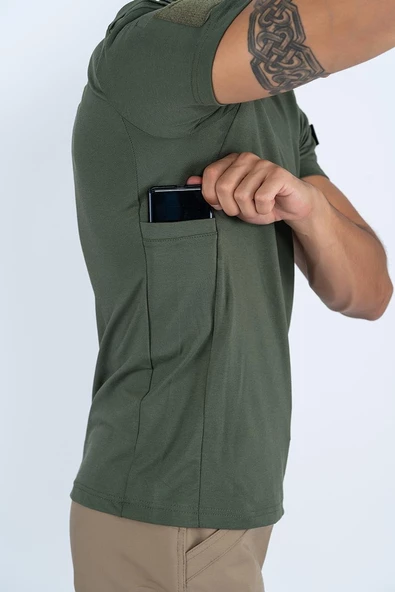 Combat Tactical Outdoor Taktik Kısa Kol Pike Tişört Kısa Kol T-Shrıt-804 - 6