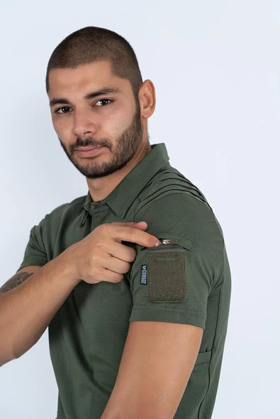 Combat Tactical Outdoor Taktik Kısa Kol Pike Tişört Kısa Kol T-Shrıt-804 - 3