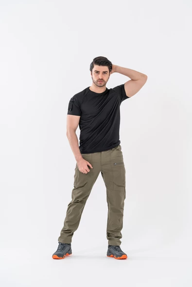 Bikatex Tactical Taktik Tişört Yuvarlak Bisiklet Yaka Tişört Outdoor T-Shirt - 801 - Resim 7