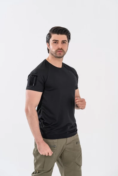 Bikatex Tactical Taktik Tişört Yuvarlak Bisiklet Yaka Tişört Outdoor T-Shirt - 801 - Resim 2