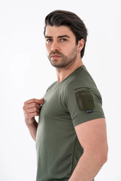 Bikatex Tactical Taktik Tişört Yuvarlak Bisiklet Yaka Tişört Outdoor T-Shirt - 801 - Resim 5