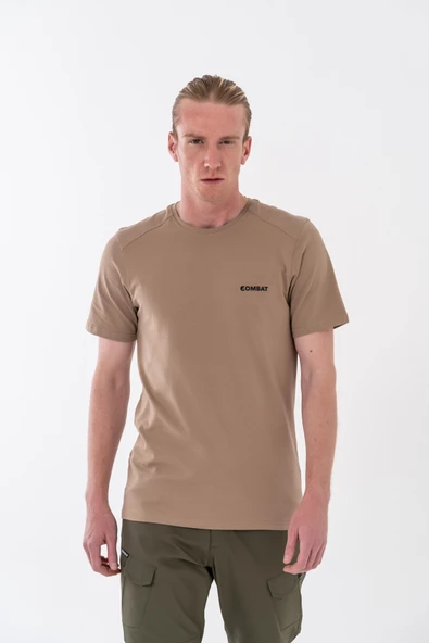 Combat Tactical Outdoor Tişört Günlük Sıfır Yaka Erkek Tişörtü Basıc T-Shirf- 807 Org - Resim 11