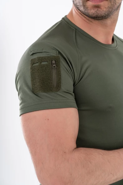Bikatex Tactical Taktik Tişört Yuvarlak Bisiklet Yaka Tişört Outdoor T-Shirt - 801 - Resim 7