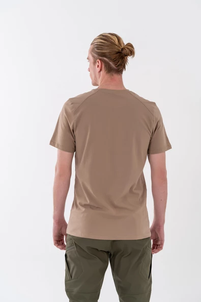 Combat Tactical Outdoor Tişört Günlük Sıfır Yaka Erkek Tişörtü Basıc T-Shirf- 807 Org - Resim 3