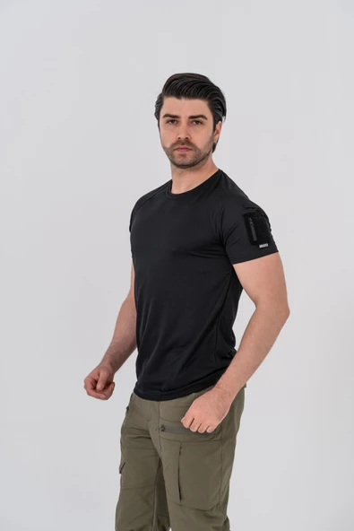 Bikatex Tactical Taktik Tişört Yuvarlak Bisiklet Yaka Tişört Outdoor T-Shirt - 801 - Resim 3