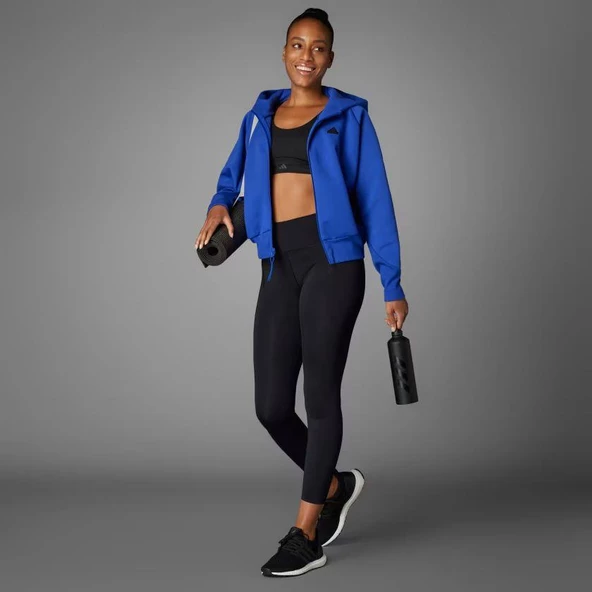 ADIDAS IQ3368 All Me Luxe Medium-Support Siyah Sporcu Sütyeni - 7