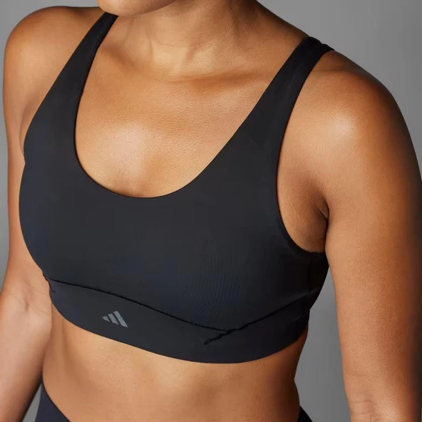 ADIDAS IQ3368 All Me Luxe Medium-Support Siyah Sporcu Sütyeni - 6