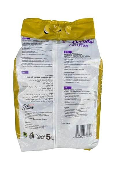 Petiva Aktif Karbon Kedi Kumu 5 L - 4