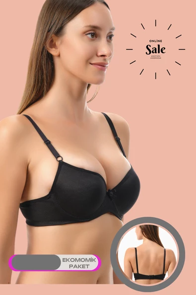 Shopidik  Günlük Dolgusuz 2 Li Mikro Sütyen - 5