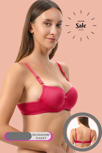 Shopidik  Günlük Dolgusuz 2 Li Mikro Sütyen - 3