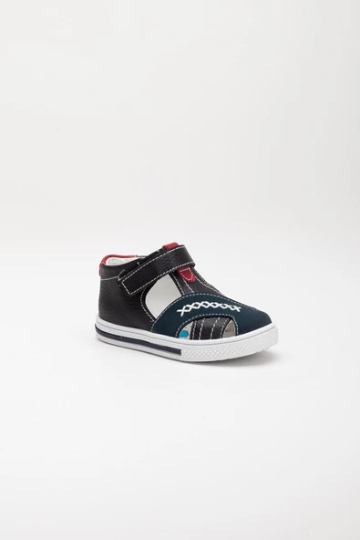 Şirinbebe Şiringenç Saraçlı Model Lacivert Erkek ilkadım Bebek Çocuk Ayakkabı Sandalet - Resim 6