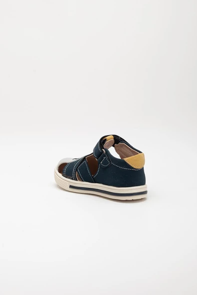 Şirinbebe Şiringenç Saraçlı Model Sarı Erkek ilkadım Bebek Çocuk Ayakkabı Sandalet - Resim 7