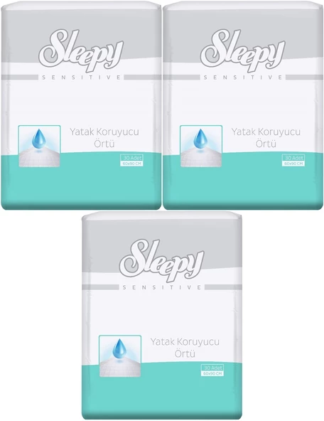 Sleepy Hasta Yatak Koruyucu 60*90Cm 90 Adet (3Pk*30)