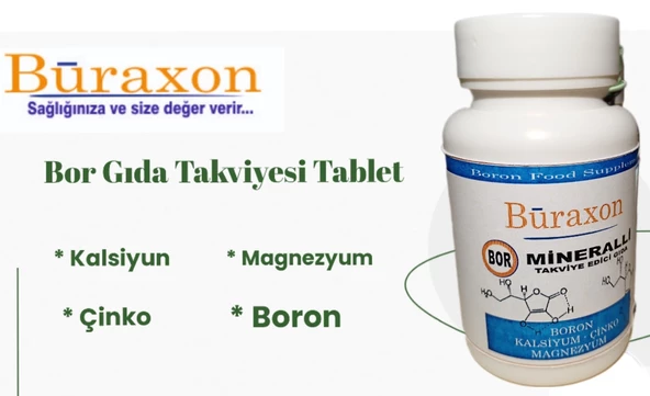 Buraxon Bor gıda takviyesi Tablet boron supplement - 4