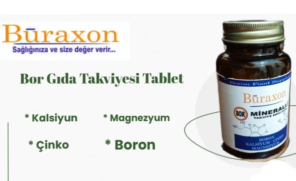 Buraxon Bor gıda takviyesi Tablet boron supplement - 3