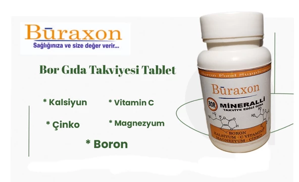 Buraxon Bor içeren gıda takviyesi Vitamin mineral Tablet boron supplement - 4