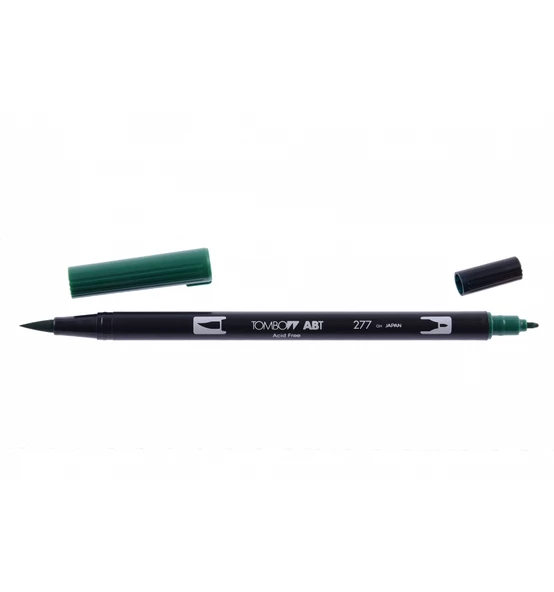 Tombow Dual Brush Pen Grafik Çizim Kalemi 277 Dark Green