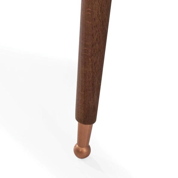 60x100 cm Ahşap Lüx Ayaklı Orta Sehpa Ceviz A9 - 4