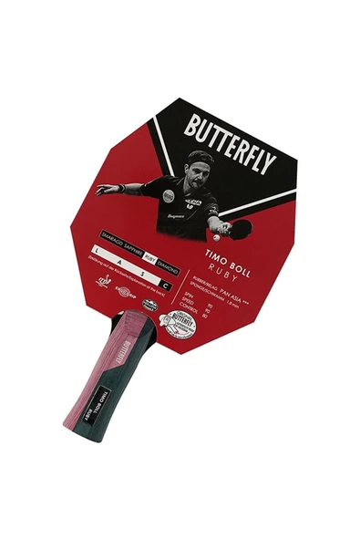 Butterfly 85029 Timo Boll Ruby Masa Tenisi Raketi