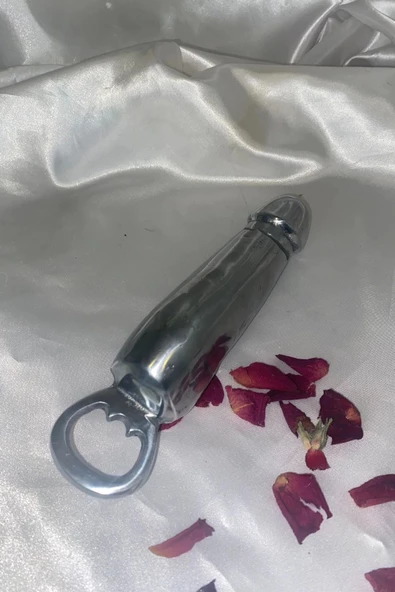 Şişe Açacak Peni s Objeli Büyük Boy Metal Krom Kaplama Bira Gazoz Açacağı - 2